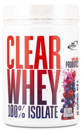 Pienoiskuva Pro Nutrition Clear Whey, Berry Lemonade, 450 g