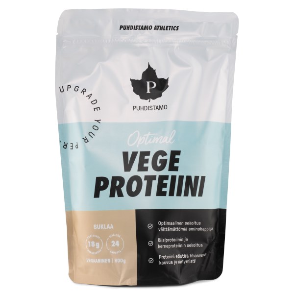 Puhdistamo Athletics Optimal Vege Proteiini, Suklaa, 600 g