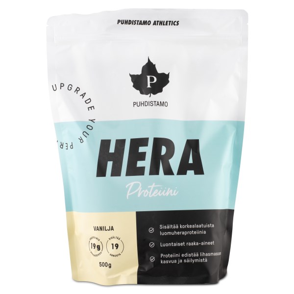 Puhdistamo Athletics Heraproteiini, Vanilja, 500 g
