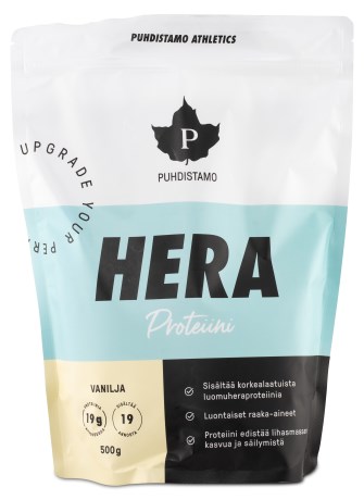Pienoiskuva Puhdistamo Athletics Heraproteiini , Vanilja, 500 g
