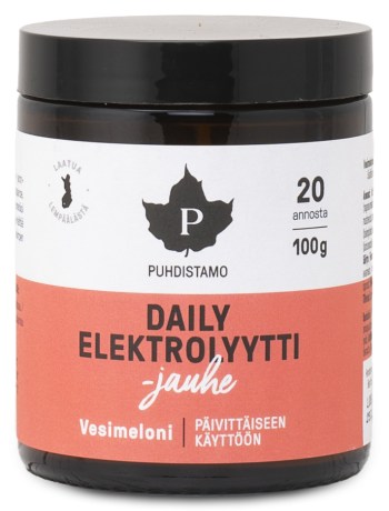 Pienoiskuva Puhdistamo Daily Elektrolyyttijauhe, Vesimeloni, 100 g