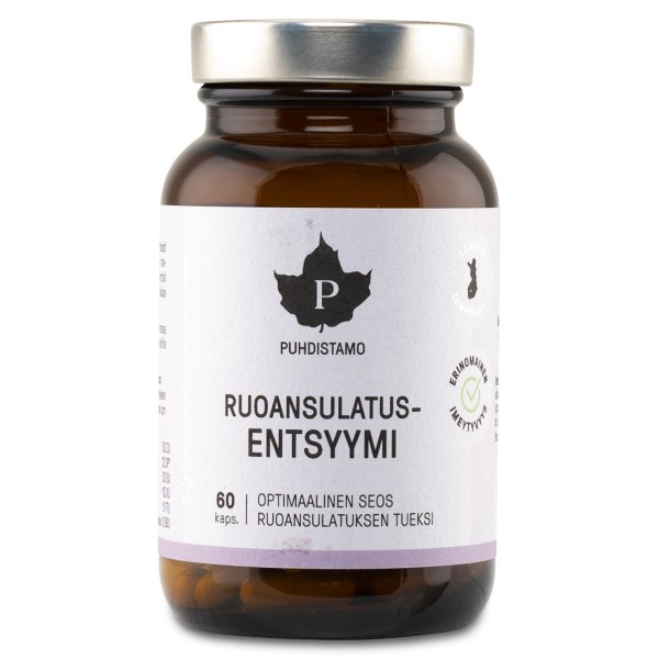 Puhdistamo Ruoansulatusentsyymi, 60 kapselia