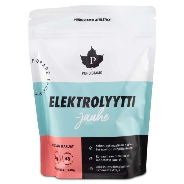 Puhdistamo Elektrolyyttijauhe, Metsän marjat, 240 g