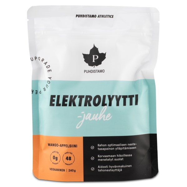 Puhdistamo Elektrolyyttijauhe, Mango & Appelsiini, 240 g