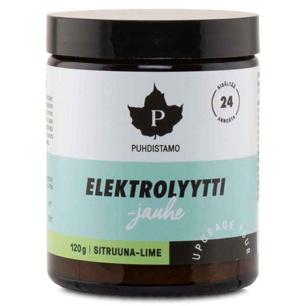Puhdistamo Elektrolyyttijauhe, Sitruuna & Lime, 120 g
