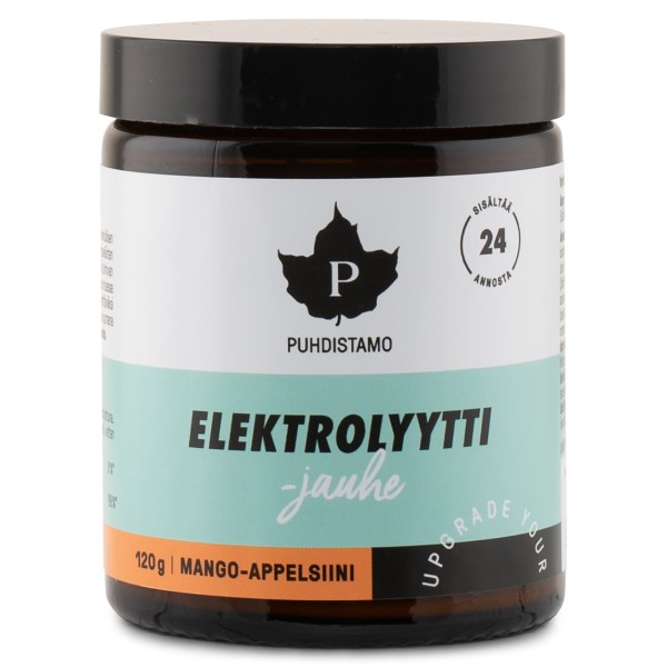 Puhdistamo Elektrolyyttijauhe, Mango & Appelsiini, 120 g