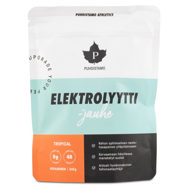 Puhdistamo Elektrolyyttijauhe, Tropical, 240 g
