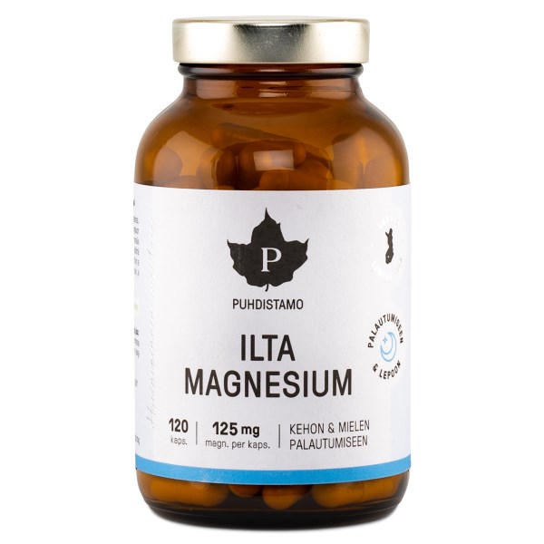 Puhdistamo Ilta Magnesium 125 mg, 120 kapselia