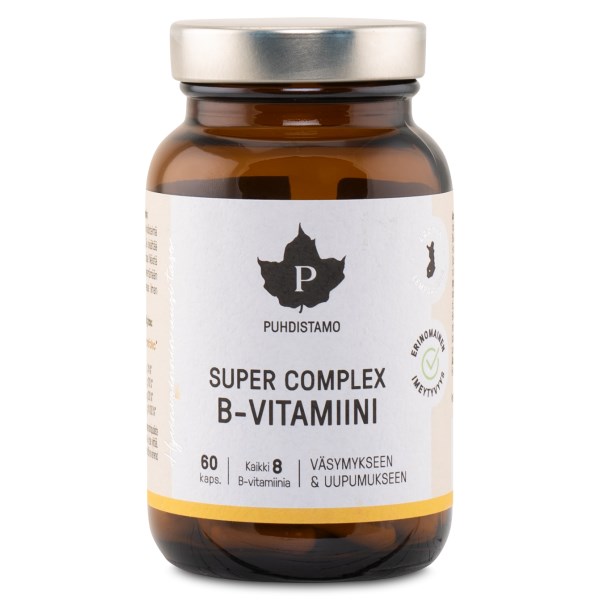 Puhdistamo Super Complex B-vitamiini, 60 kapselia