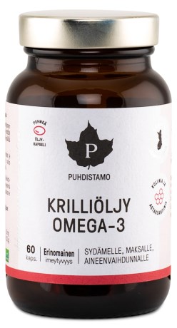 Pienoiskuva Puhdistamo Krilliljy Omega-3, 60 kapselia