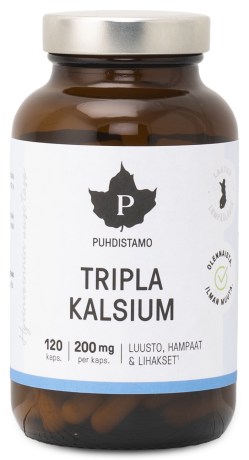 Pienoiskuva Puhdistamo Tripla Kalsium, 120 kapselia