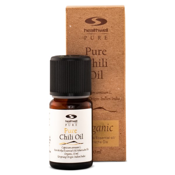 Healthwell PURE Chili-öljy Luomu, 10 ml