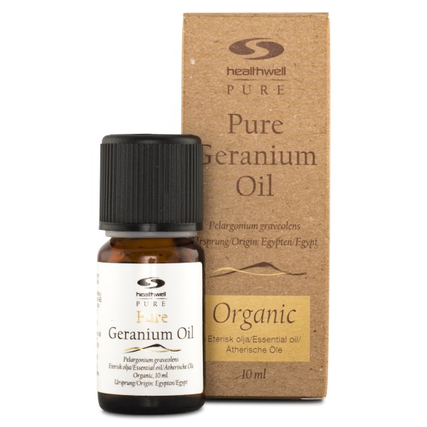 Healthwell PURE Geraniumöljy  EKO, 10 ml
