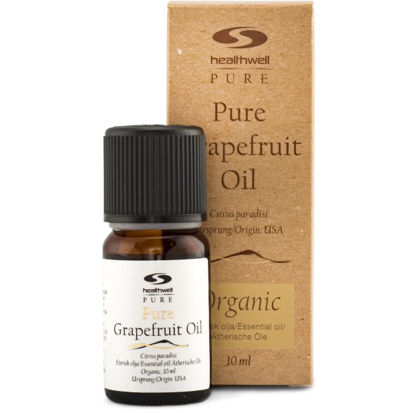 Healthwell PURE Greippiöljy EKO, 10 ml