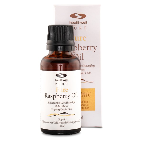 Healthwell PURE Vadelmansiemenöljy EKO, 33 ml