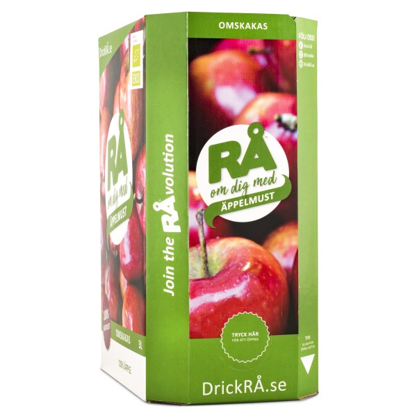 RÅ Omenatuoremehu Bag-in-Box, 3000 ml