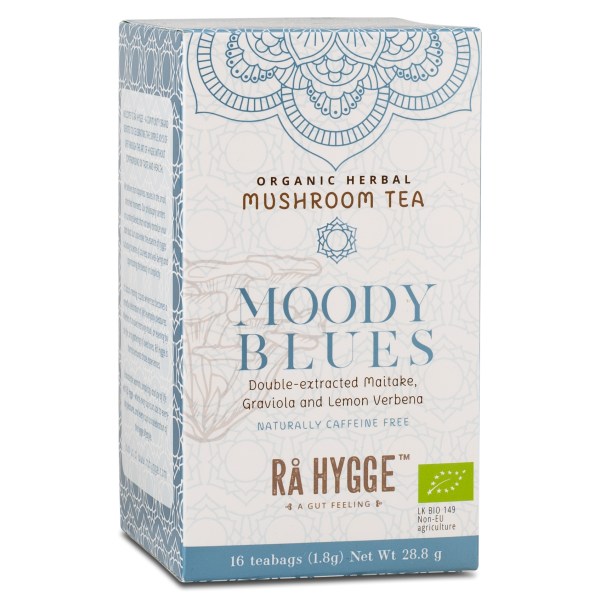 Rå Hygge Herbal Tea Moody Blues Maitake, 16 pussillista