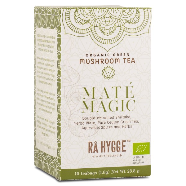 Rå Hygge Yerba Mate Magic Shiitake, 16 pussillista