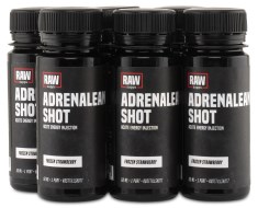 Pienoiskuva RAW Adrenalean Shot, Frozen Strawberry, 6 kpl pakkaus