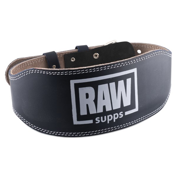RAW Bodybuilding Belt, L, Musta