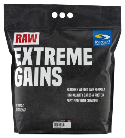 Pienoiskuva RAW Extreme Gains, Vanilla Blueberry, 4,5 kg