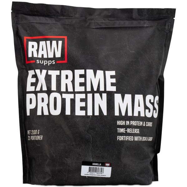 RAW Extreme Protein Mass, Vanilja, 2,1 kg