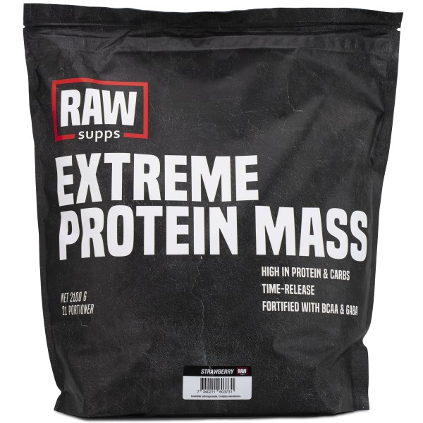 RAW Extreme Protein Mass, Mansikka, 2,1 kg