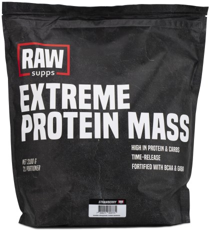 Pienoiskuva RAW Extreme Protein Mass, Mansikka, 2,1 kg