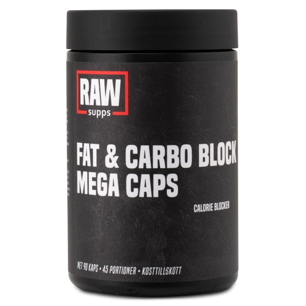 RAW Fat & Carbo Block Mega Caps, 90 kapselia