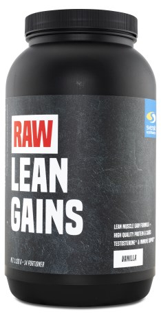 Pienoiskuva RAW Lean Gains, Vanilja, 1120 g