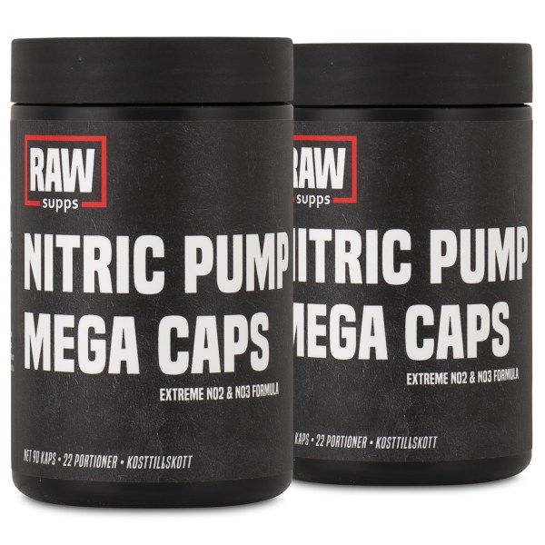 RAW Nitric Pump Mega Caps, 180 kapselia