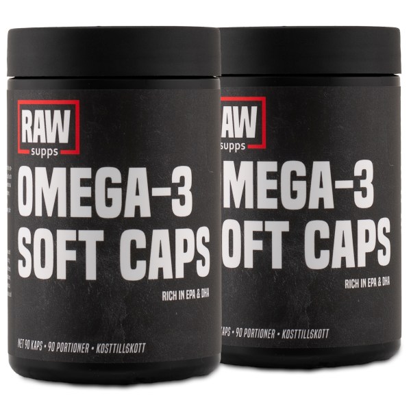 RAW Omega-3 Soft Caps, 180 kapselia