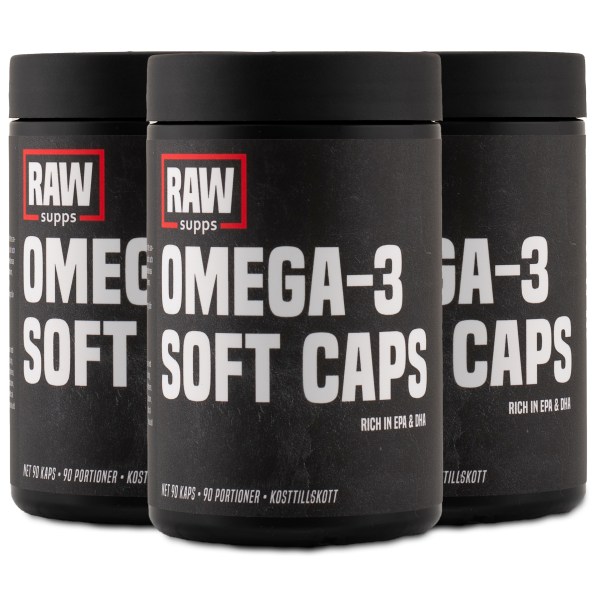RAW Omega-3 Soft Caps, 270 kapselia