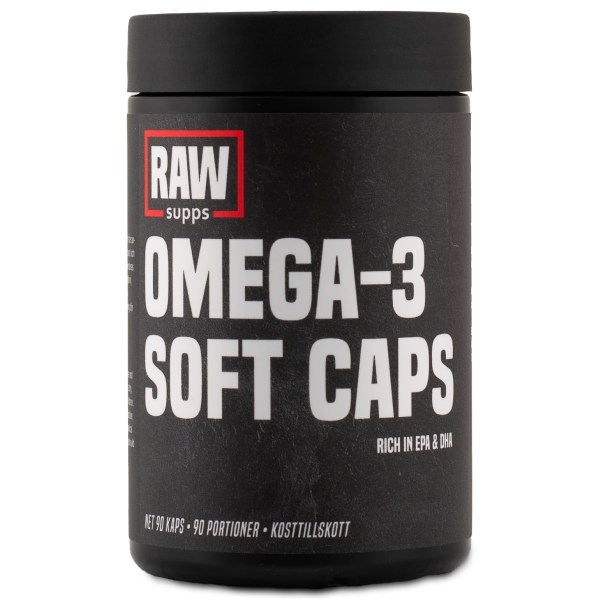 RAW Omega-3 Soft Caps, 90 kapselia