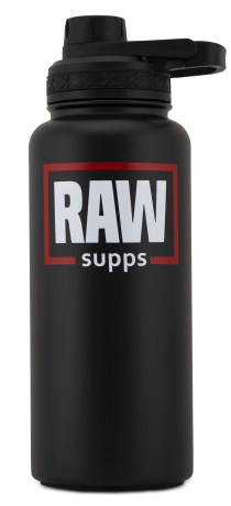 Pienoiskuva RAW Supps Insulated Sports Bottle, 960 ml, Musta