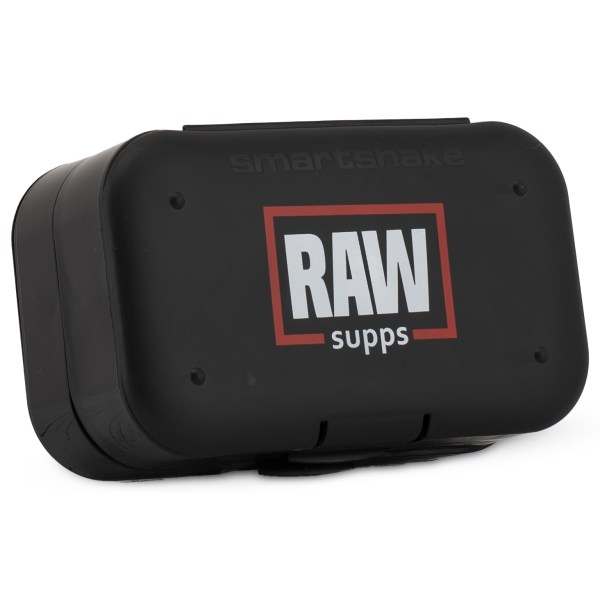RAW SUPPS Pill Box, Musta