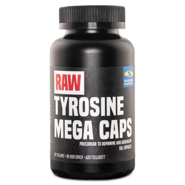 RAW Tyrosine Mega Caps, 90 kapselia