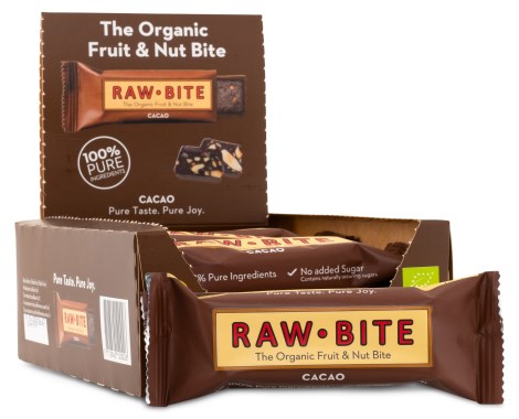 Pienoiskuva RAWBITE Raw Cacao, 12 kpl