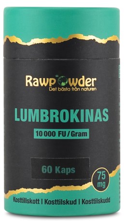 Pienoiskuva RawPowder Lumbrokinas, 60 kapselia