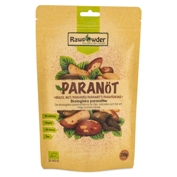 RawPowder Parapähkinät Luomu, 250 g