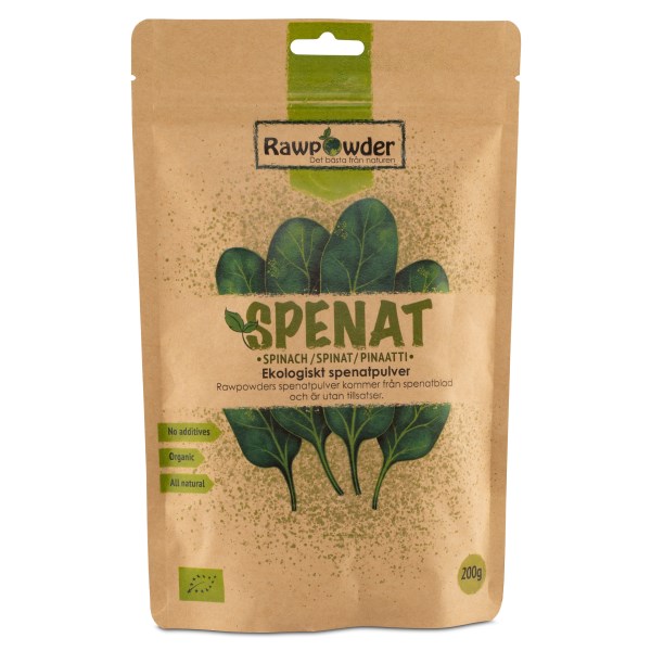RawPowder Pinaattijauhe, 200 g