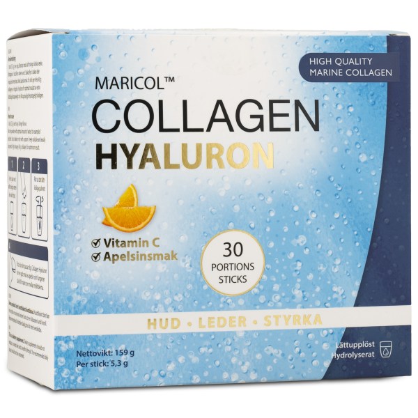 Re-fresh Superfood Collagen Hyaluron +C, Appelsiini, 30 kpl annospusseja