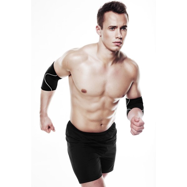 Rehband QD Elbow Sleeve, XL, Musta