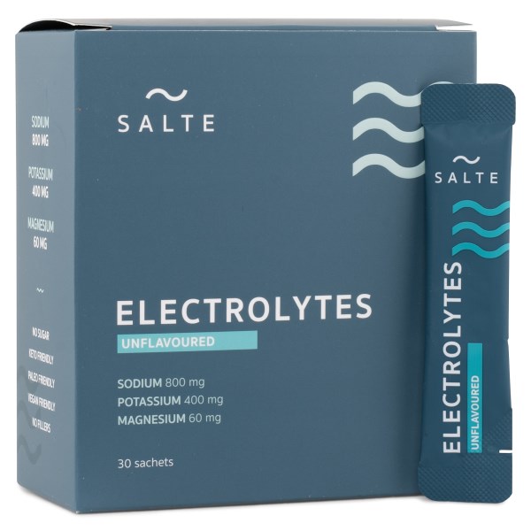 SALTE Elektrolyytit, Maustamaton, 30 kpl annospusseja