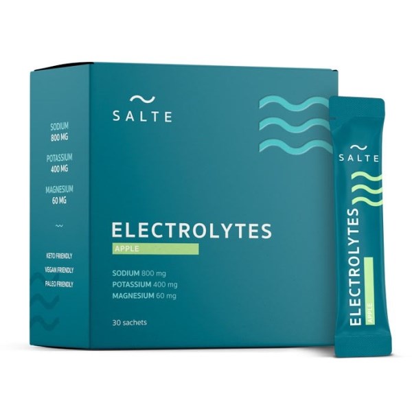 SALTE Elektrolyytit, Omena, 30 kpl annospusseja