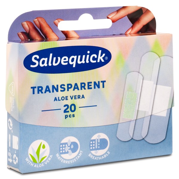 Salvequick Aloe Vera Laastari, 20 kpl pakkaus