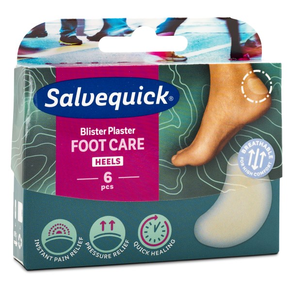 Salvequick Foot Care Heels, 6 kpl pakkaus