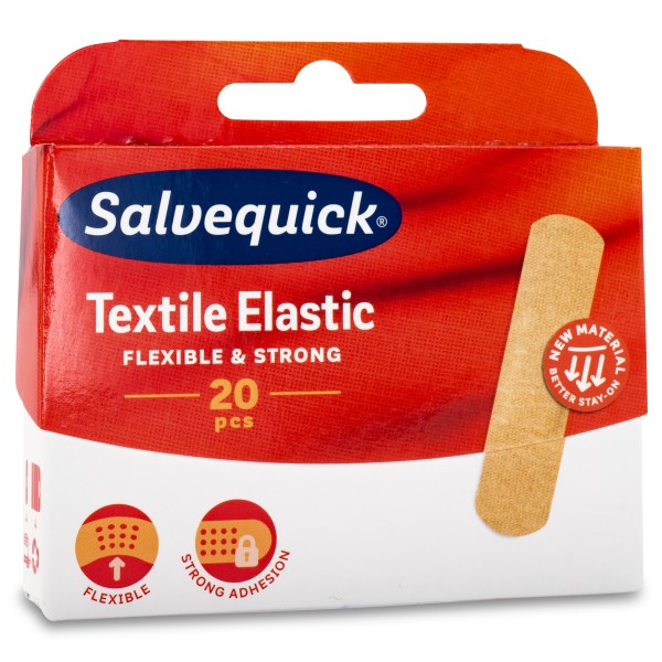 Salvequick Textile Elastic, 20 kpl pakkaus