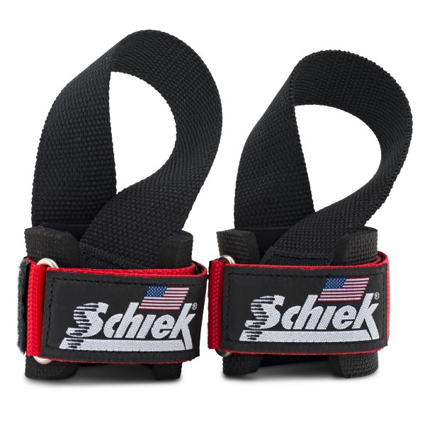 Schiek Power Lifting Straps, One size, Punainen