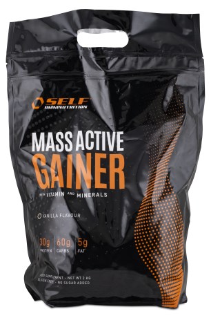 Pienoiskuva Self Omninutrition Mass Active Gainer, Vanilja, 2 kg
